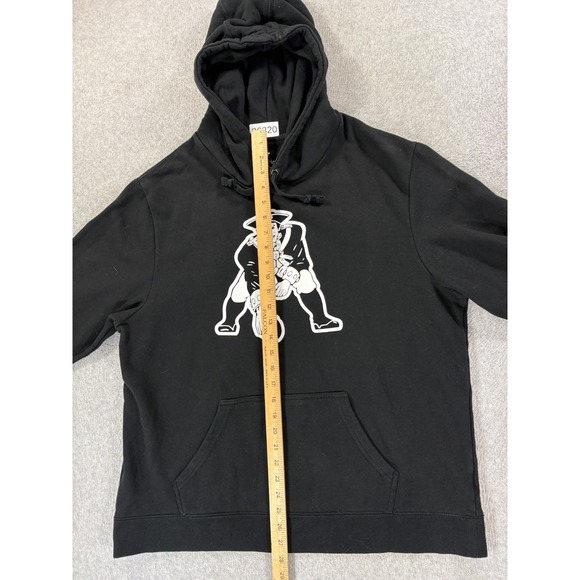 New England Patriots Vintage Screened Logo Stadium Hoodie Sweatshirt (Men's XL) - Picture 9 of 12